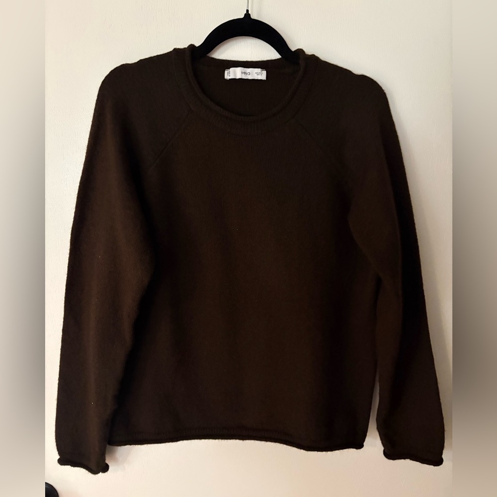 Mango Brown Crewneck Sweater